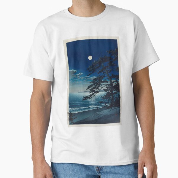 Item preview, Kawase Hasui - Spring Moon at Ninomiya Beach designed and sold by TeeARTHY.
