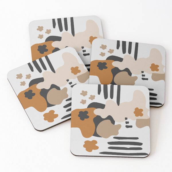 Item preview, Modern Abstract Geometric in Neutral Tones Grey Gold Beige designed and sold by Sharon Schwalbe.