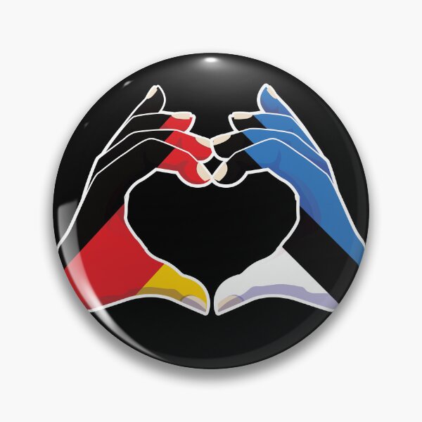 Item preview, Estonia Estonian Germany German Love Heart Peace designed and sold by FlagX.