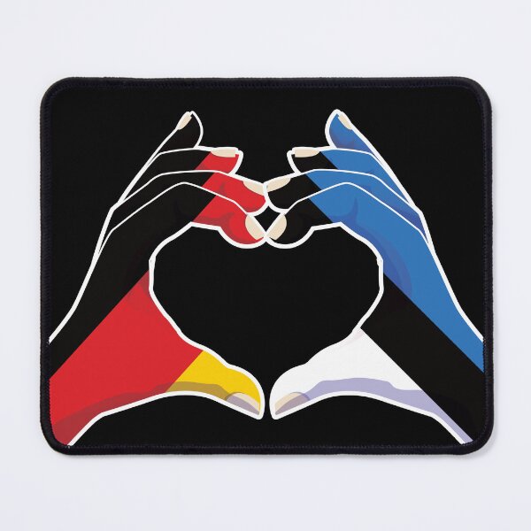 Item preview, Estonia Estonian Germany German Love Heart Peace designed and sold by FlagX.