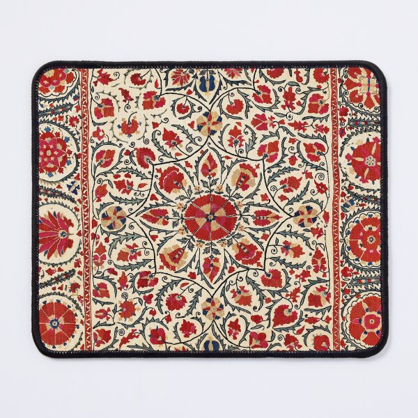Item preview, Bokhara Suzani Uzbekistan Colorful Embroidery Print designed and sold by Vicky Brago-Mitchell®.