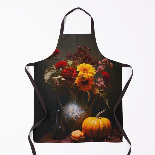 Item preview, Autumn Flower Bouquet with Pumpkins designed and sold by Heather Maree Design Studio.