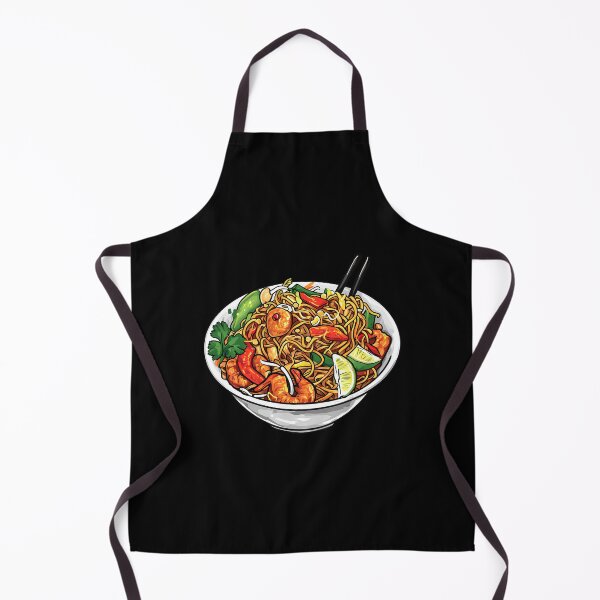 Item preview, Pad Thai Meal Hand-Drawn Food Illustration designed and sold by meganohm.