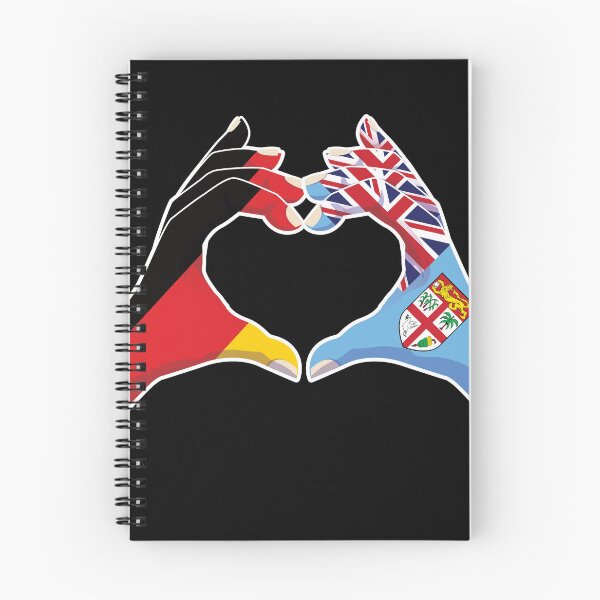 Item preview, Fiji Fijian Germany German Love Heart Peace designed and sold by FlagX.