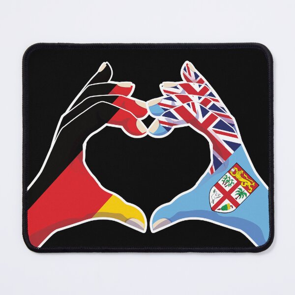 Item preview, Fiji Fijian Germany German Love Heart Peace designed and sold by FlagX.