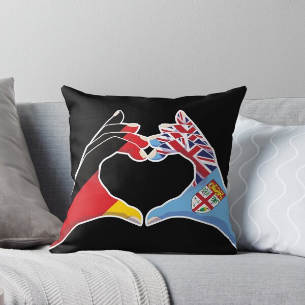 Item preview, Fiji Fijian Germany German Love Heart Peace designed and sold by FlagX.