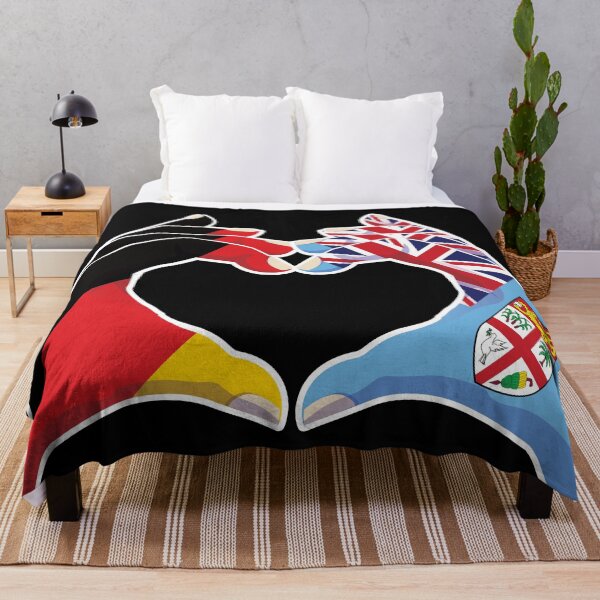 Item preview, Fiji Fijian Germany German Love Heart Peace designed and sold by FlagX.