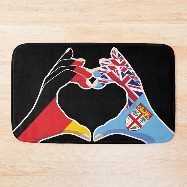 Item preview, Fiji Fijian Germany German Love Heart Peace designed and sold by FlagX.