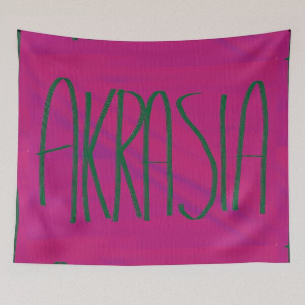Item preview, AKRASIA word art print designed and sold by nataliavandalia.