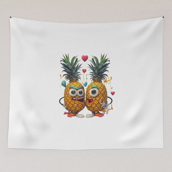 Item preview, Pineapples in love ♥️ designed and sold by MinySand.