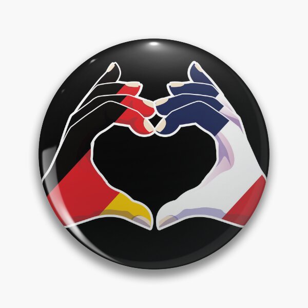 Item preview, France French Germany German Love Heart Peace designed and sold by FlagX.