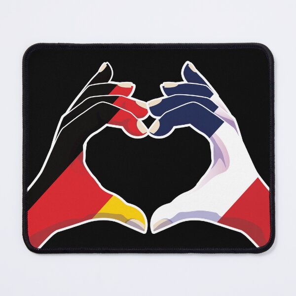 Item preview, France French Germany German Love Heart Peace designed and sold by FlagX.