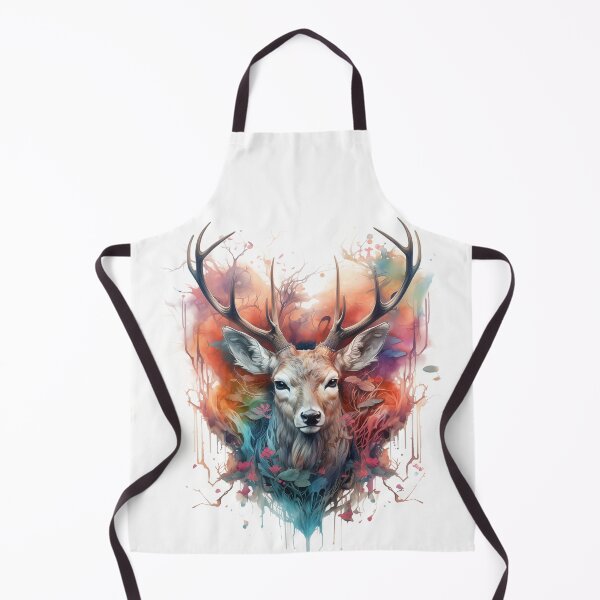 Item preview, Boho Deer Floral Watercolor designed and sold by EnchantInk.