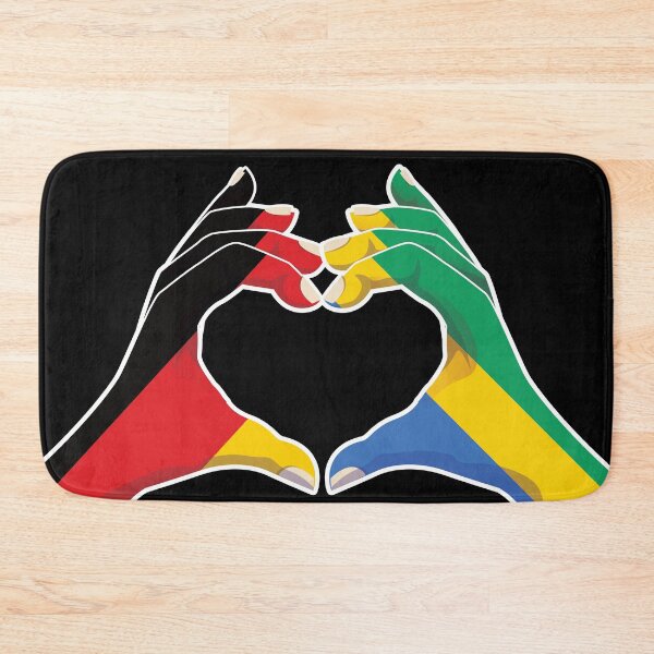 Item preview, Gabon Gabonese Germany German Love Heart Peace designed and sold by FlagX.