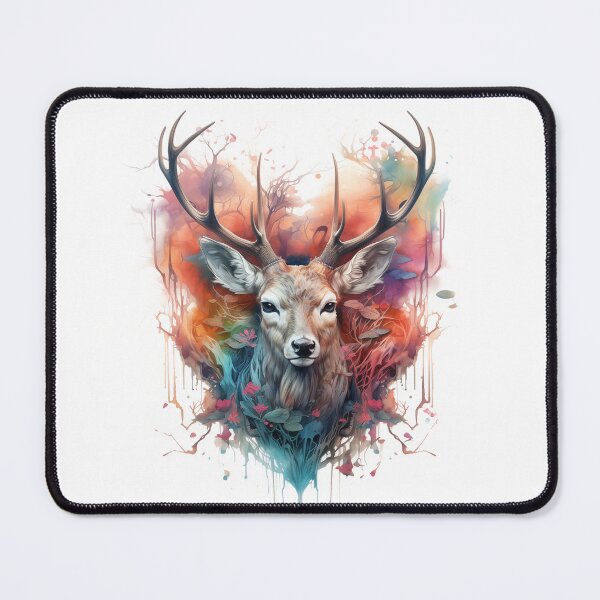 Item preview, Boho Deer Floral Watercolor designed and sold by EnchantInk.