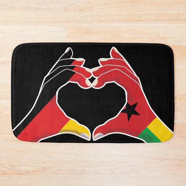 Item preview, Guinea-Bissau Bissau-Guinean Germany German Love Heart Peace designed and sold by FlagX.