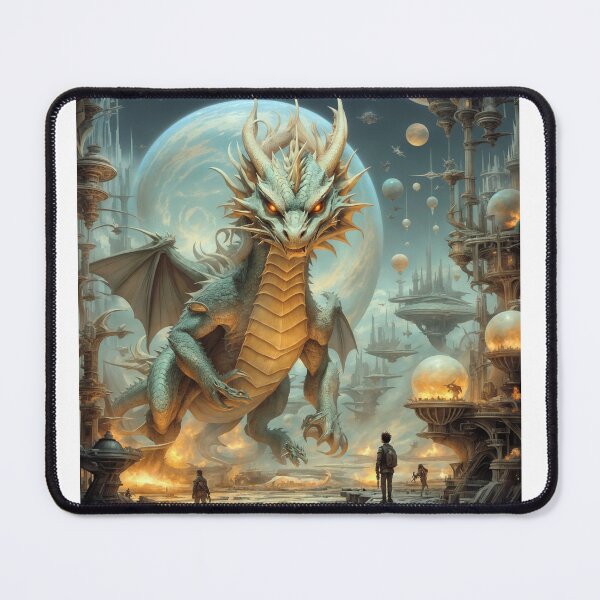 Item preview, Futuristic Dragon Observed by People designed and sold by Bittor18.