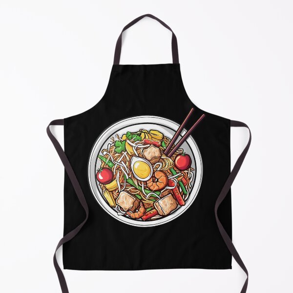 Item preview, Asian Pad Thai Meal Hand-Drawn Food Illustration designed and sold by meganohm.