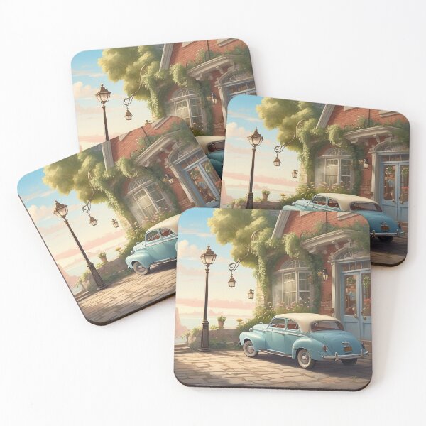Item preview, Vintage Blue Car designed and sold by GWEverything.