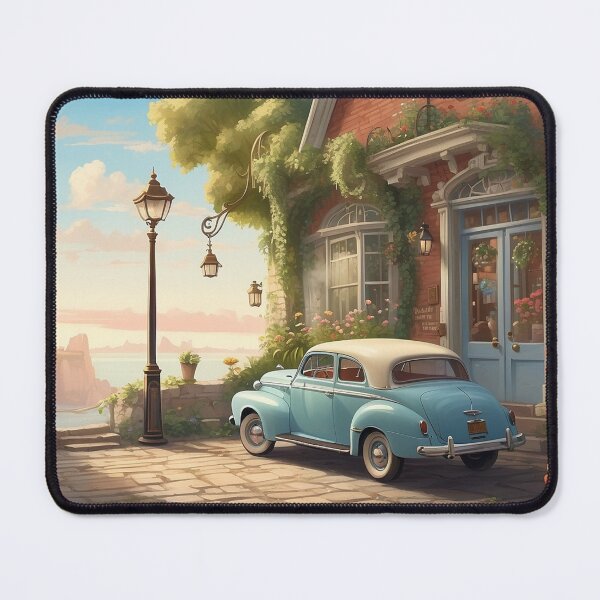 Item preview, Vintage Blue Car designed and sold by GWEverything.