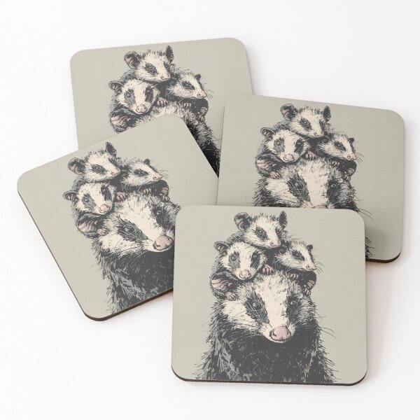 Item preview, Opossum Mom Carrying Babies designed and sold by prettykaler.