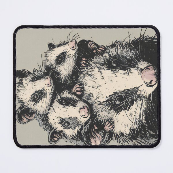Item preview, Opossum Mom Carrying Babies designed and sold by prettykaler.