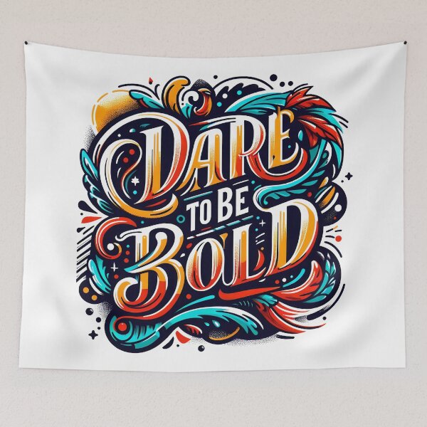 Item preview, Dare to be bold, typography designed and sold by maxmaj.