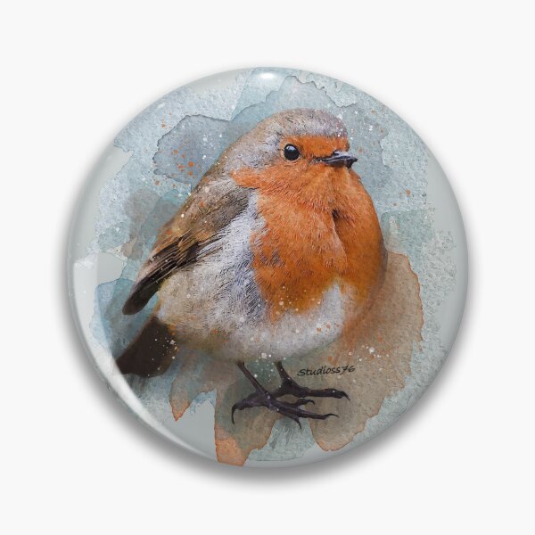Item preview, Cute Robin bird redbreast Watercolor designed and sold by studioss76.