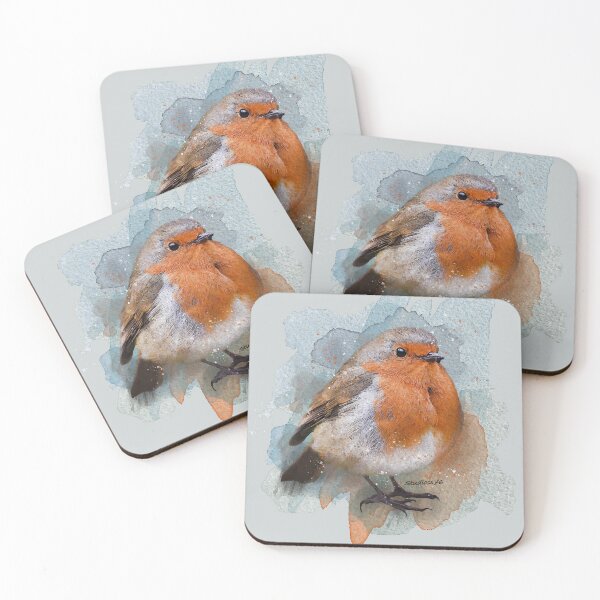 Item preview, Cute Robin bird redbreast Watercolor designed and sold by studioss76.