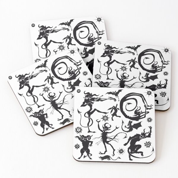 Item preview, Devil Silhouette Party (Black) designed and sold by Oaktreeish.