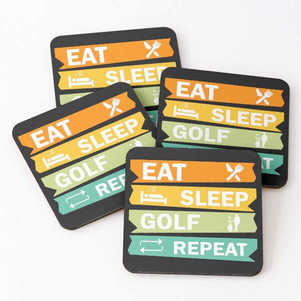 Item preview, Eat Sleep Golf Repeat. Golfer Gift. Funny Golf Quote designed and sold by DesignHouse07.