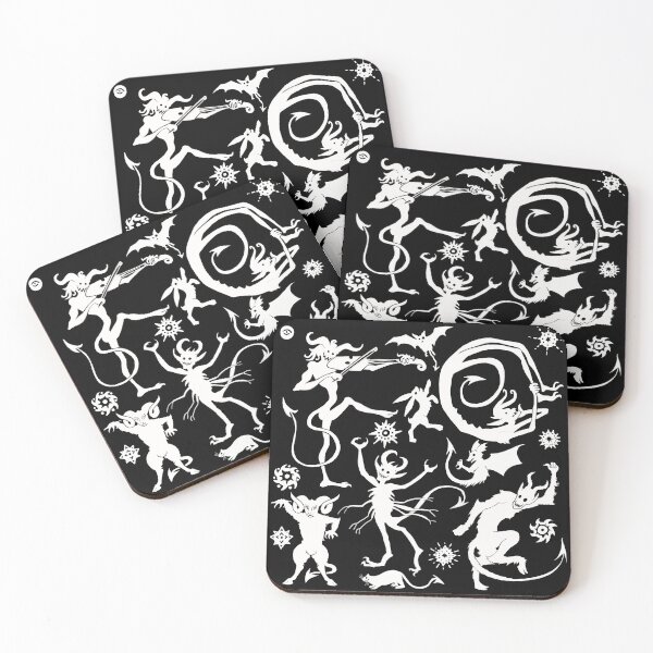Item preview, Devil Silhouette Party (White) designed and sold by Oaktreeish.