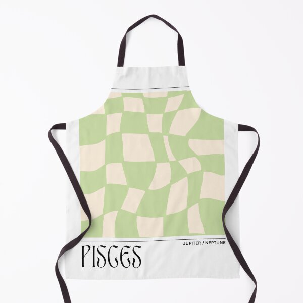 Item preview, Picses Star Sign Art | Warped Checkered Pattern (Lime Green and Cream) designed and sold by energyexchange.