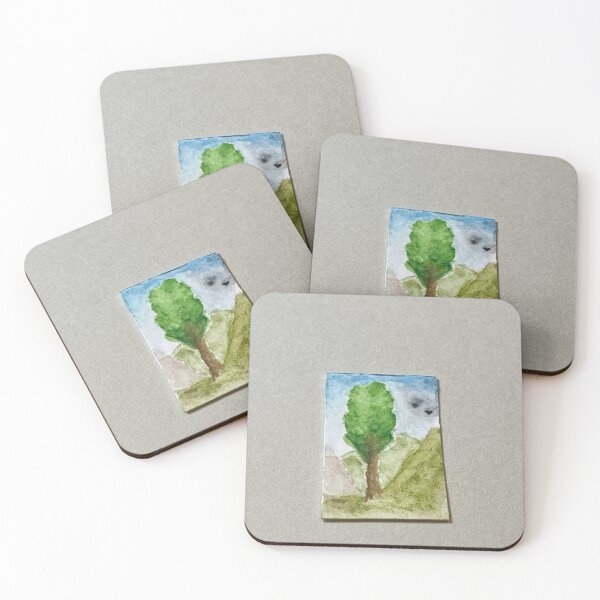 Item preview, Tiny Watercolor Tree designed and sold by pamelamama.