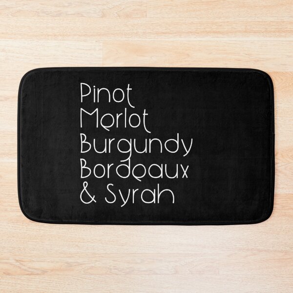Item preview, Red Wine Types List Elegant Text Design designed and sold by EarthArtDesigns.