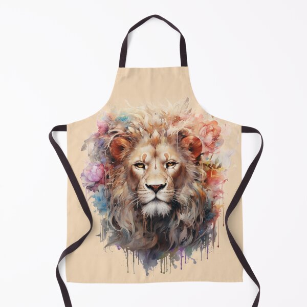 Item preview, Boho Lion Floral Watercolor designed and sold by EnchantInk.