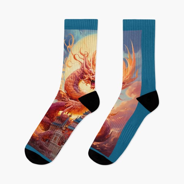 Item preview, Chinese Fire Dragon Guardian designed and sold by acrylicartp.