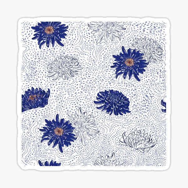 Item preview, Blue Chrysanthemum designed and sold by mischellero.