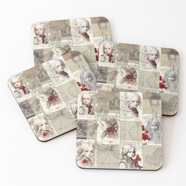 Item preview, Antique Sketch Art Darling Children designed and sold by FernLiz.