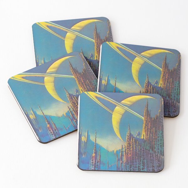 Item preview, Vintage SciFi Book Cover in Blue designed and sold by Arcane Orchid.