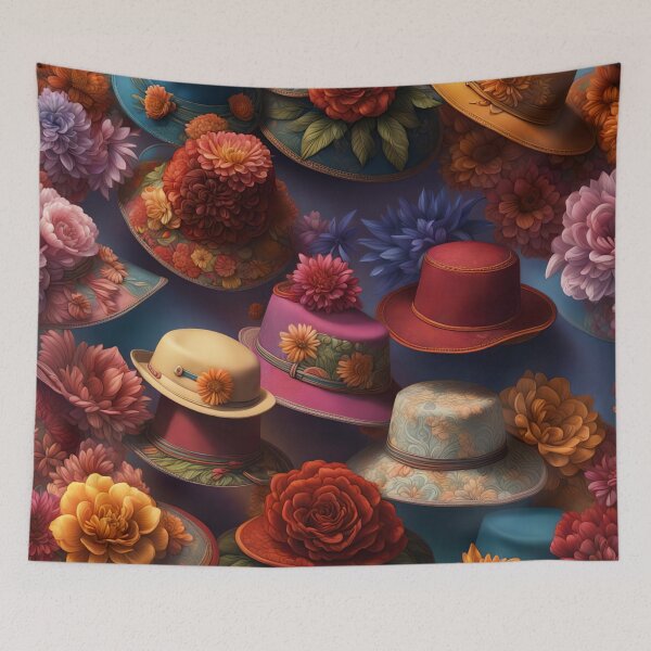 Item preview, Flower hats designed and sold by Joanne Walsh.
