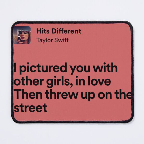 Item preview, taylor swift hits different lyrics designed and sold by surehan.