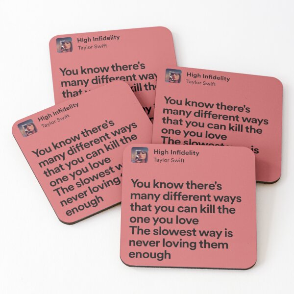 Item preview, taylor swift high infidelity lyrics designed and sold by surehan.