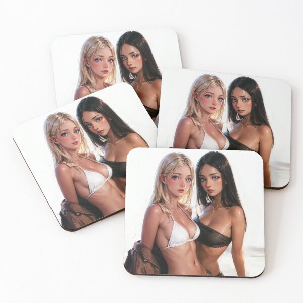 Item preview, Anime PinUp Girls: A Natural Pair designed and sold by MtnTopAnime.