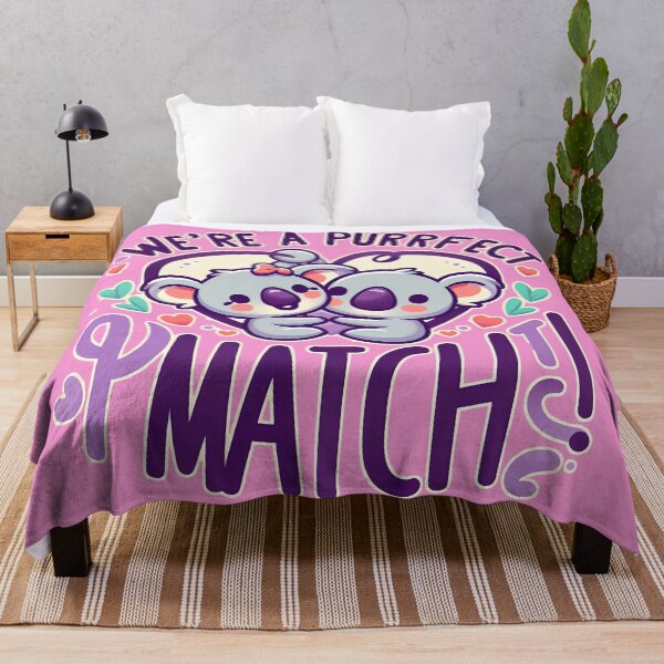 Item preview, We're a Purrfect Match, Koala, typography, Valentine designed and sold by maxmaj.