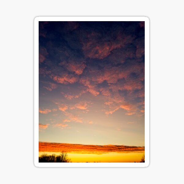 Item preview, Puffy Sunset Clouds designed and sold by bjtomiko.