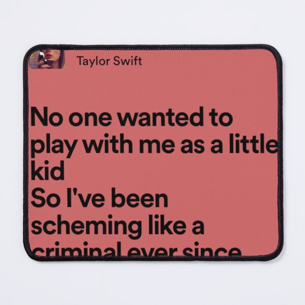 Item preview, taylor swift mastermind lyrics designed and sold by surehan.