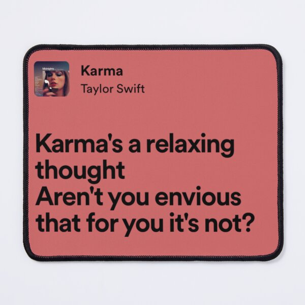 Item preview, taylor swift karma lyrics designed and sold by surehan.