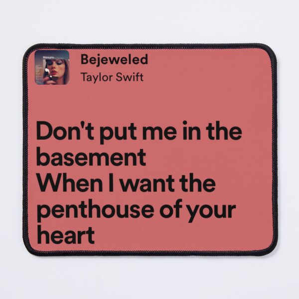 Item preview, taylor swift bejeweled lyrics designed and sold by surehan.
