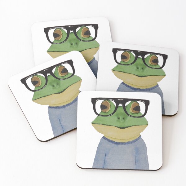 Item preview, Frog in Glasses designed and sold by WallaceColor.